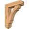 Ekena Millwork Olympic Arts and Crafts Smooth Bracket w/ Offset Brace, Western Red Cedar, 7 1/2"W x 30"D x 34"H BKT0806X30X34OLY03SWR - alternate 1